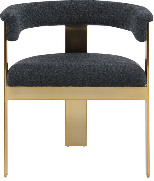 Romeo - Boucle Dining Chair With Gold Base (Set of 2)
