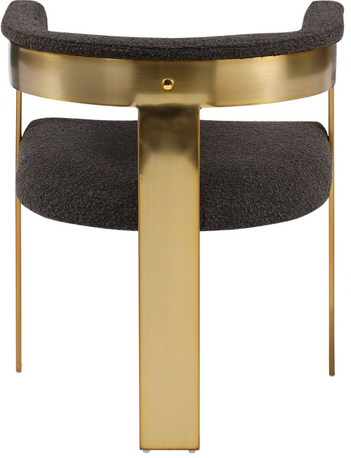 Romeo - Boucle Dining Chair With Gold Base (Set of 2)