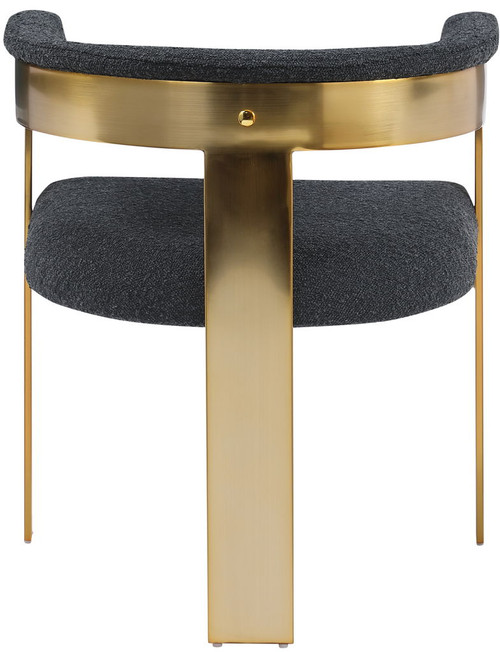 Romeo - Boucle Dining Chair With Gold Base (Set of 2)