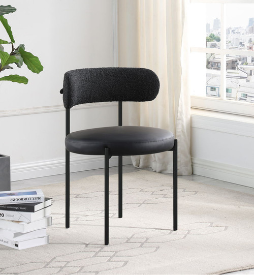 Beacon - Faux Leather Dining Chair With Black Legs (Set of 2)