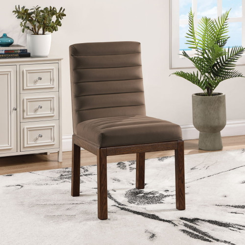 Evelyn - Dining Chair With Brown Legs