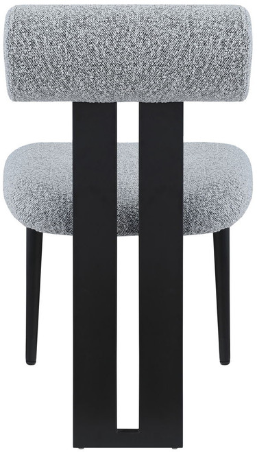 Dario - Boucle Dining Chair With Black Frame (Set of 2)