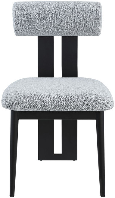 Dario - Boucle Dining Chair With Black Frame (Set of 2)