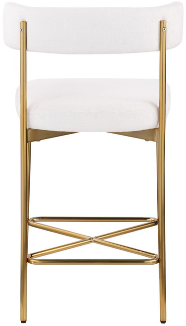 Rivage - Durable Stool With Gold Frame (Set of 2)