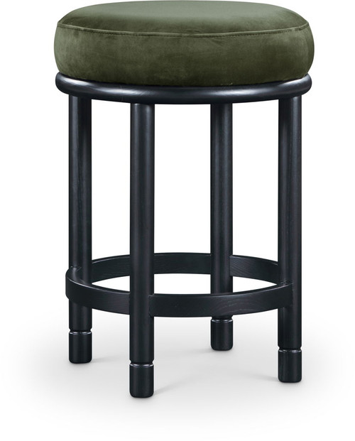 Monette - Counter Stool With Black Base