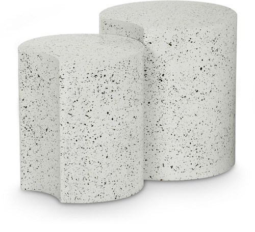 Dimple - Modular End Table - Terazzo Finish