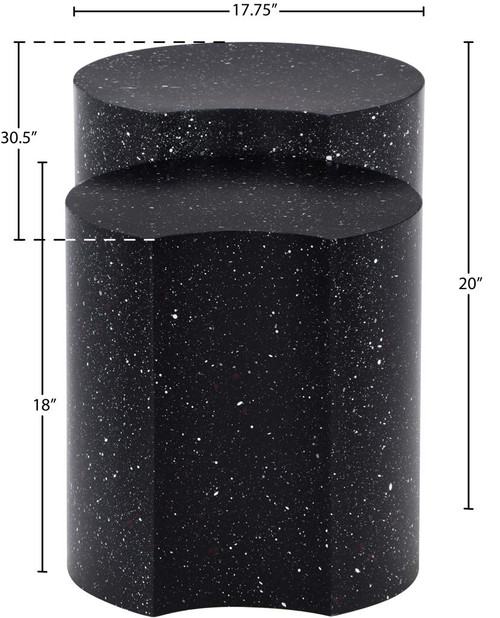 Dimple - Modular End Table - Terazzo Finish