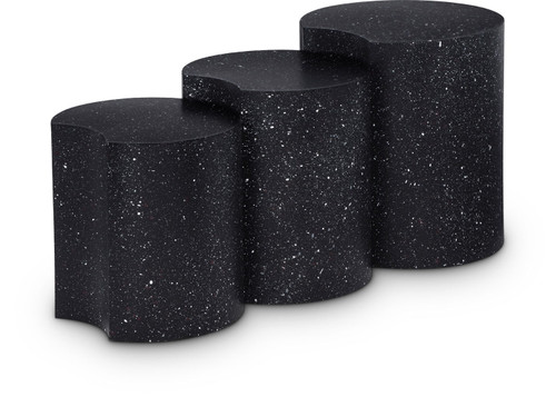 Dimple - 3 Piece Modular End Table - Terazzo Finish