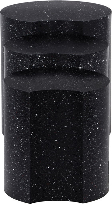 Dimple - 3 Piece Modular End Table - Terazzo Finish