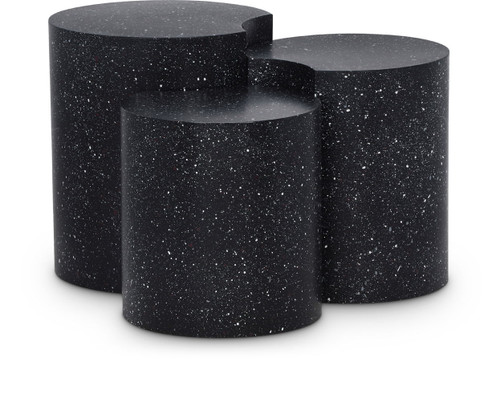 Dimple - 20" 3 Piece Modular End Table - Terazzo Finish
