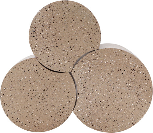 Dimple - 20" 3 Piece Modular End Table - Terazzo Finish