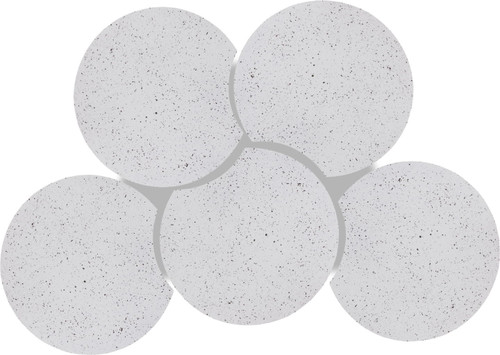 Dimple - 5 Piece Modular Coffee Table - Terazzo Finish