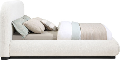 Vaughn - Boucle Bed With Black Base