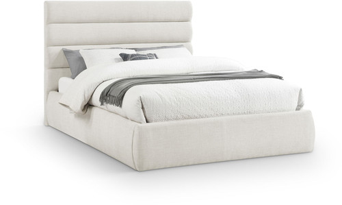 Adam - Linen Fabric Bed With 52" Headboard