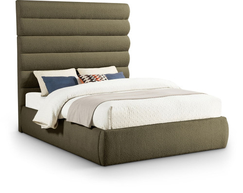 Adam - Boucle Fabric Bed With 70.5" Headboard