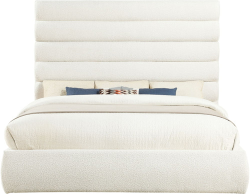 Adam - Boucle Fabric Bed With 70.5" Headboard