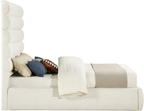 Adam - Boucle Fabric Bed With 70.5" Headboard