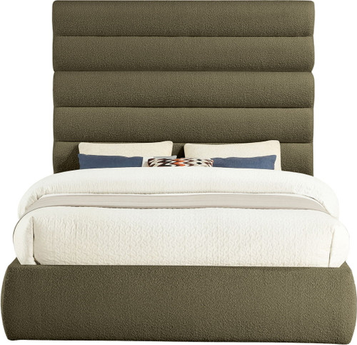 Adam - Boucle Fabric Bed With 70.5" Headboard
