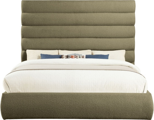 Adam - Boucle Fabric Bed With 70.5" Headboard