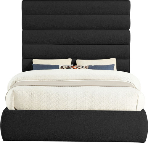 Adam - Boucle Fabric Bed With 70.5" Headboard