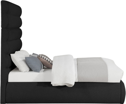 Adam - Boucle Fabric Bed With 70.5" Headboard