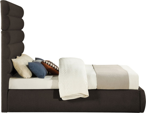 Adam - Boucle Fabric Bed With 70.5" Headboard