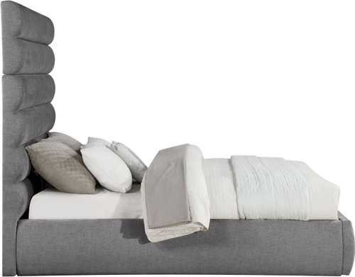 Adam - Chenille Fabric Bed With 70.5" Headboard