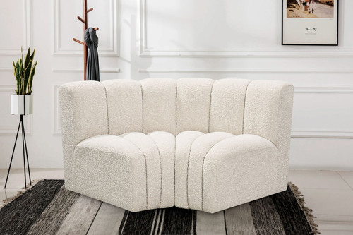Arc - Boucle Fabric 2 Piece Modular Sofa