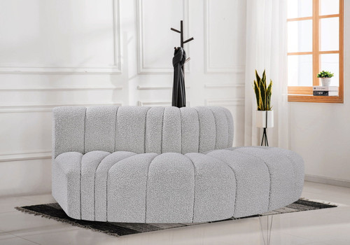 Arc - Boucle Fabric 3 Piece Modular Sofa