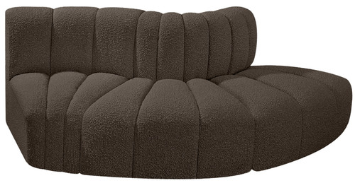 Arc - Boucle Fabric 3 Piece Modular Sofa