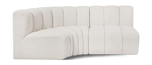 Arc - Boucle Fabric 3 Piece Sofa