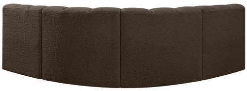 Arc - Boucle Fabric 4 Piece Corner Modular Sofa