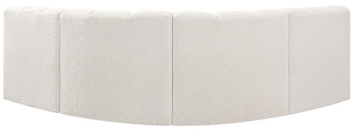 Arc - Boucle Fabric 4 Piece Corner Modular Sofa