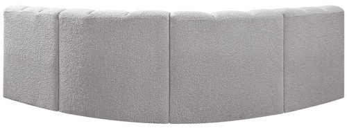 Arc - Boucle Fabric 4 Piece Corner Modular Sofa