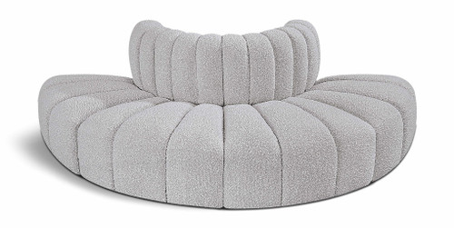 Arc - Boucle Fabric 4 Piece Modular Sofa