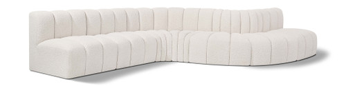 Arc - Boucle Fabric 7 Piece Modular Sofa