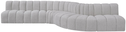 Arc - Boucle Fabric 7 Piece Modular Sofa