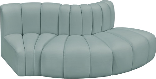 Arc - Faux Leather 3 Piece Modular Sofa