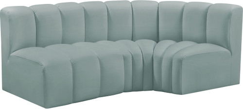 Arc - Faux Leather 3 Piece Sofa