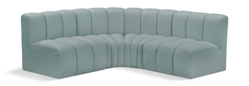 Arc - Faux Leather 4 Piece Corner Modular Sofa