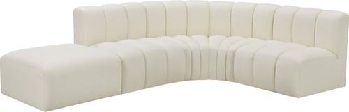 Arc - Faux Leather 5 Piece Corner Modular Sofa