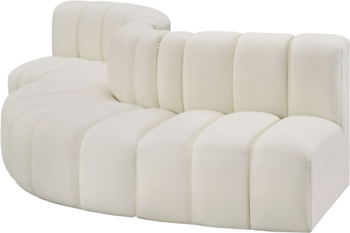 Arc - Faux Leather 5 Piece Modular Sofa
