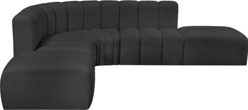 Arc - Faux Leather 6 Piece Corner Modular Sofa