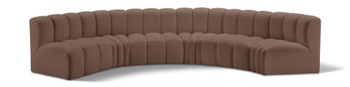 Arc - Faux Leather 6 Piece U-Shaped Modular Sofa
