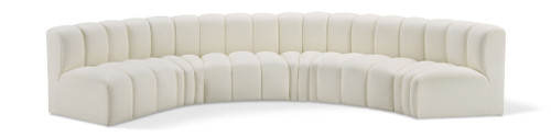 Arc - Faux Leather 6 Piece U-Shaped Modular Sofa