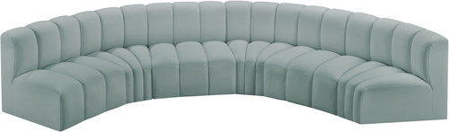 Arc - Faux Leather 6 Piece U-Shaped Modular Sofa