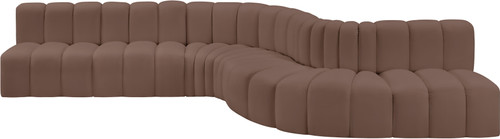 Arc - Faux Leather 7 Piece Modular Sofa