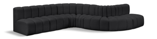 Arc - Faux Leather 7 Piece Modular Sofa