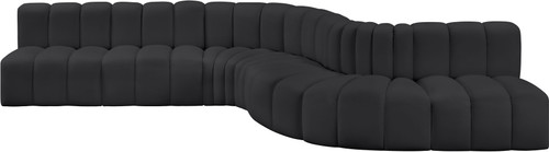 Arc - Faux Leather 7 Piece Modular Sofa