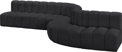 Arc - Faux Leather 7 Piece Modular Sofa